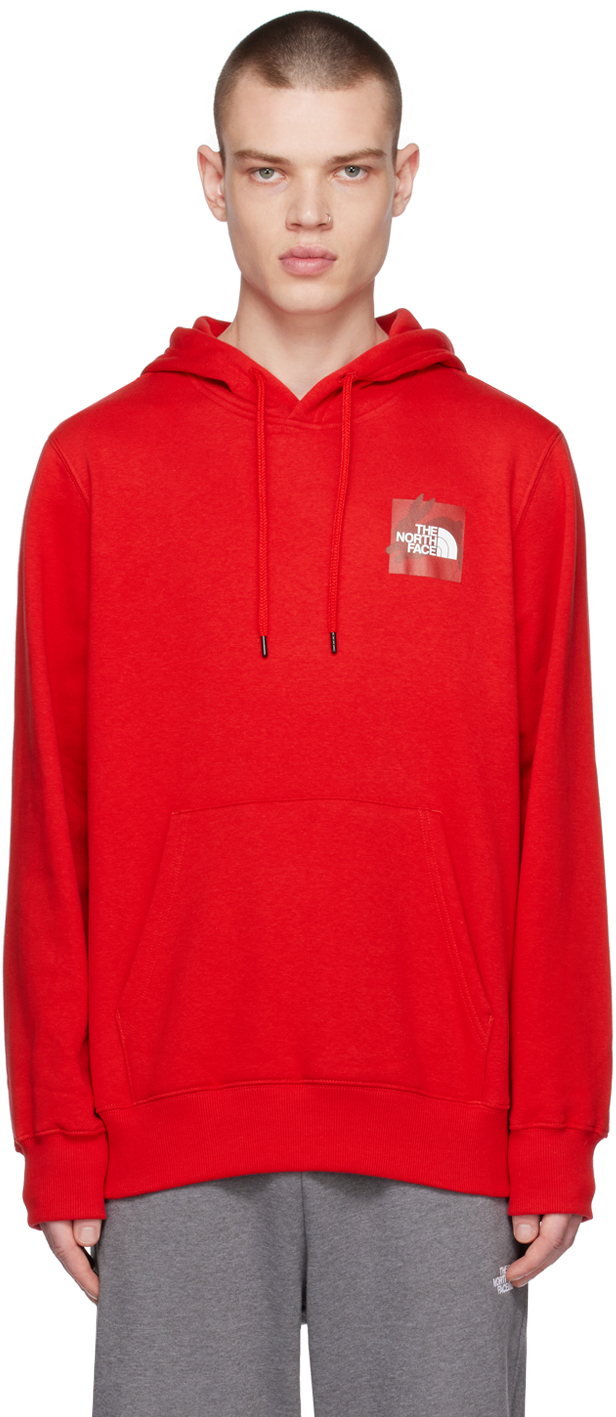The North Face Red Lunar New Year Hoodie In 682 Tnf Red