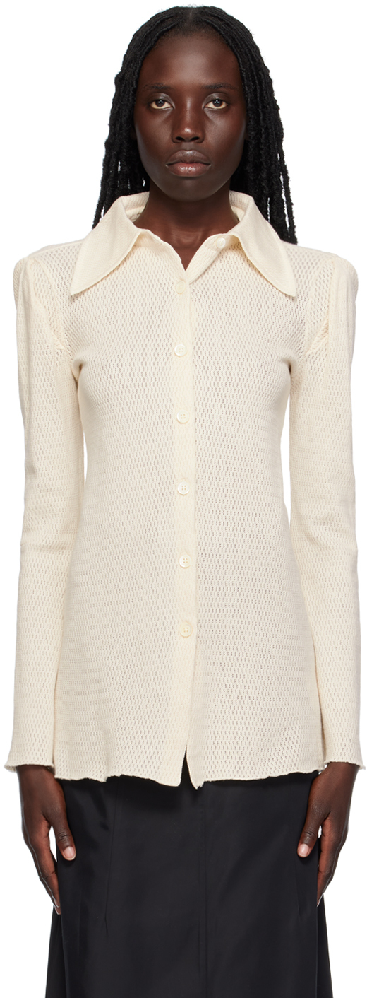 Shop Our Legacy Beige Hollow Shirt In Ecru Sparse Cotton