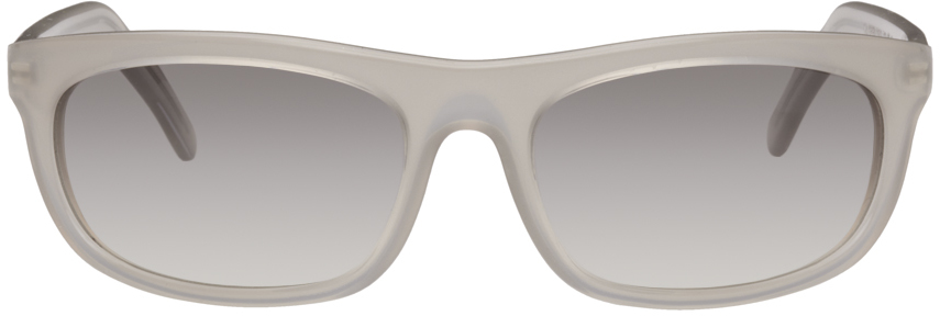 Shop Our Legacy Gray Shelter Sunglasses In Concrete Apparation