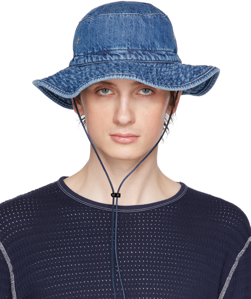 Our Legacy Space Denim Bucket Hat In Blue | ModeSens