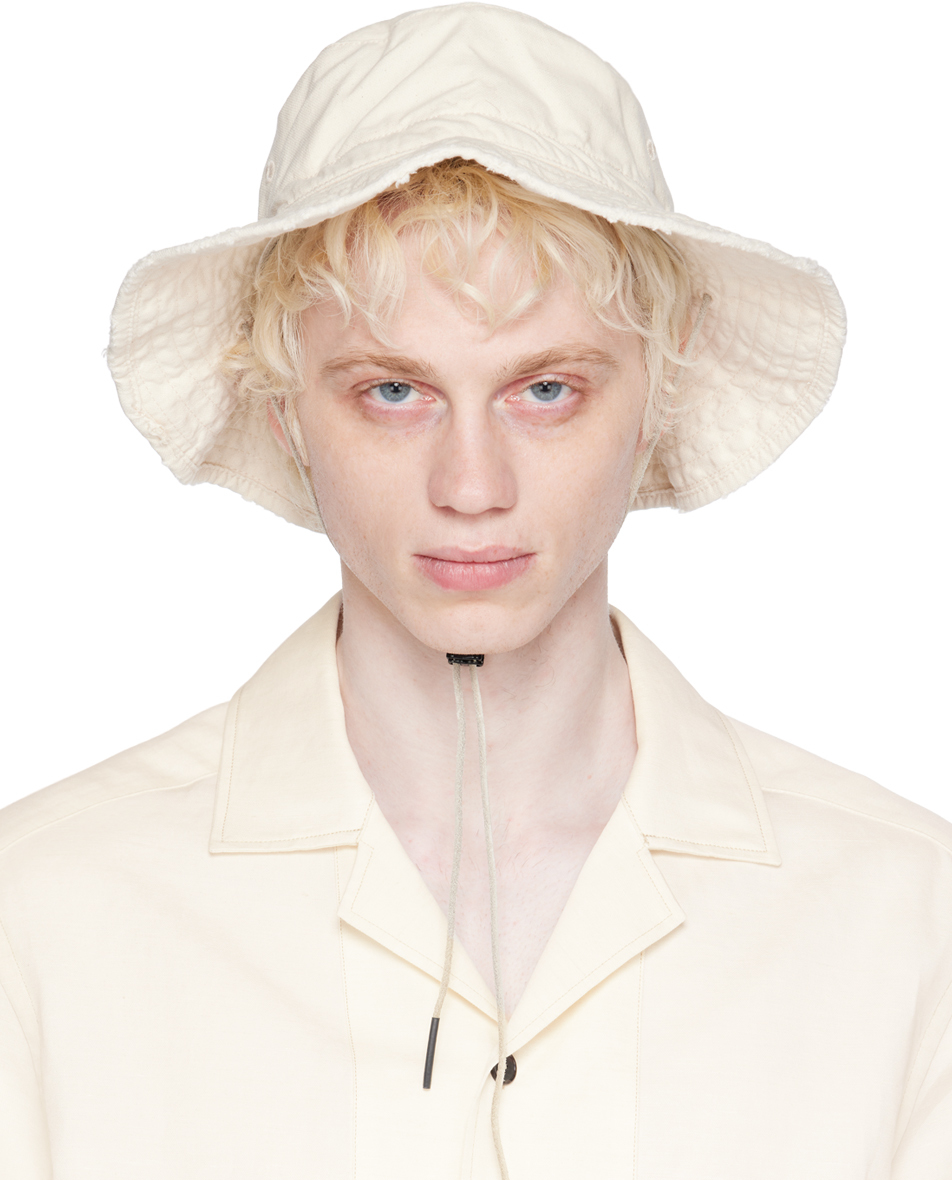 OUR LEGACY WHITE SPACE BUCKET HAT