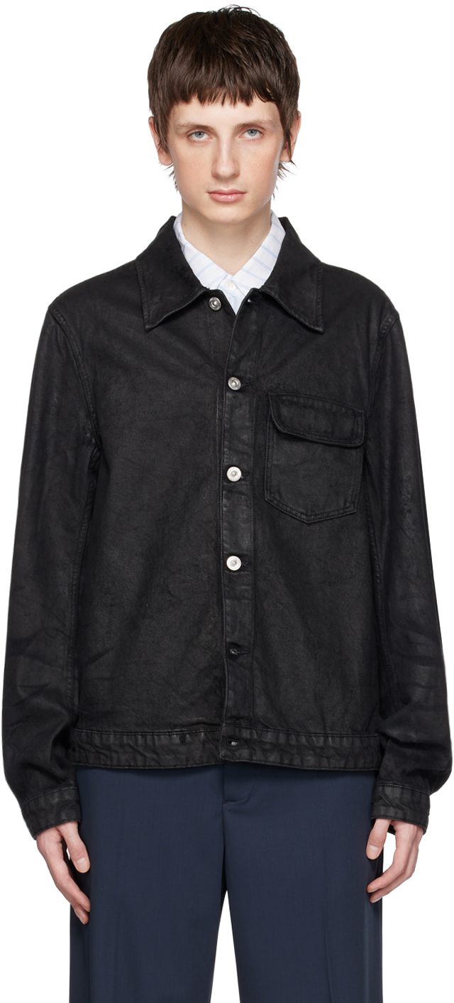 Black Rebirth Denim Jacket by Our Legacy on Sale