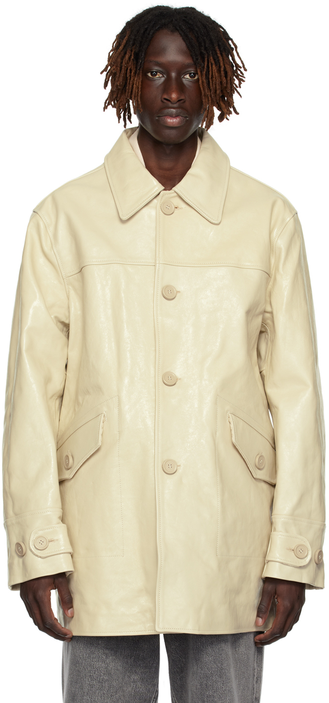 ジャケット・アウター our legacy buta coat Our Legacy - Buta Coat Dusty White Leather