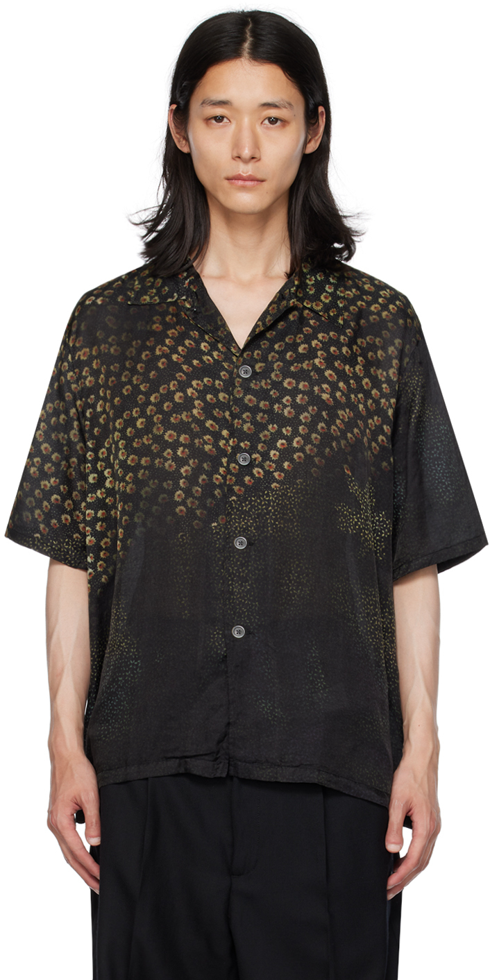 Our Legacy Dark Flower Print Box Shirt In Black | ModeSens