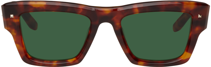 Valentino Garavani Tortoiseshell Rockstud Sunglasses