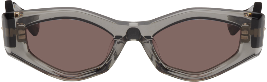 Valentino Garavani Gray III Irregular Frame Sunglasses