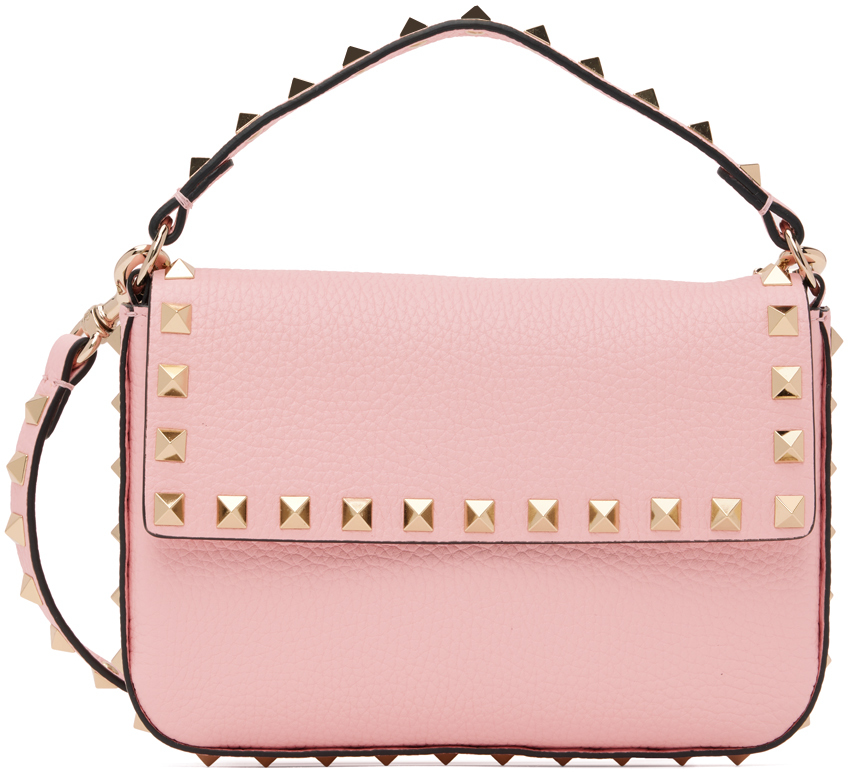 Pink Rockstud Bag by Valentino Garavani on Sale