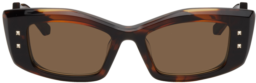 Tortoiseshell IV Rectangular Frame Sunglasses