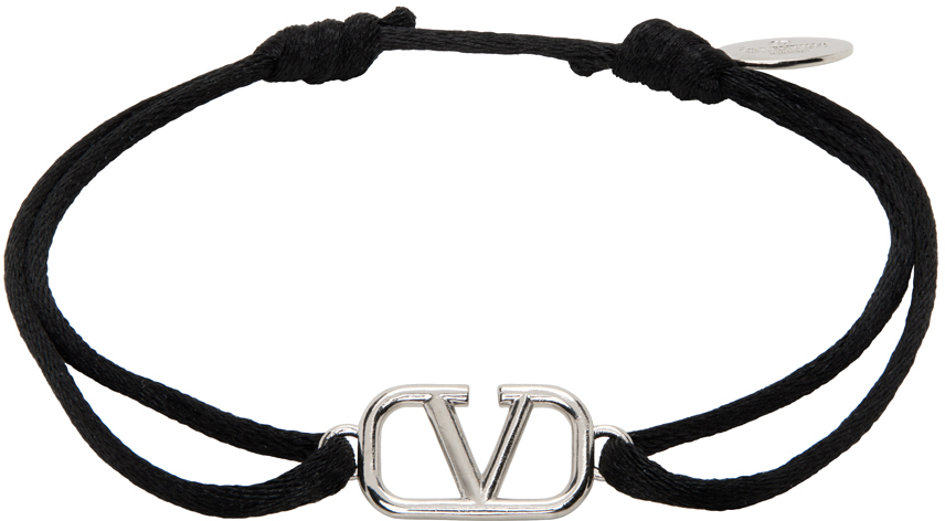 Bevidstløs Brug for nyhed Valentino Garavani Black Vlogo Signature Bracelet In 0no Nero | ModeSens