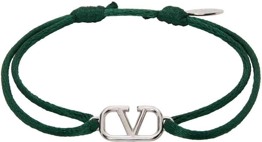 Omhyggelig læsning Forbedre Middelhavet Valentino Garavani Green Vlogo Signature Bracelet In Js8 English Green |  ModeSens