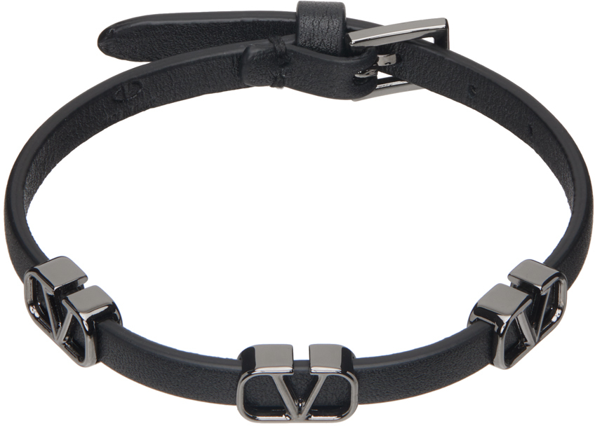 Valentino Garavani Black VLogo Bracelet