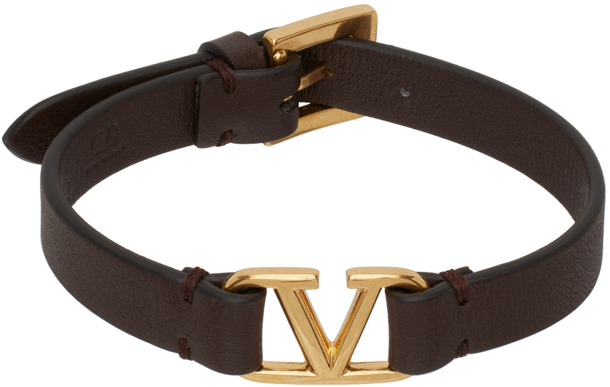 Valentino Garavani V Logo Chain Bracelet In Gold | ModeSens