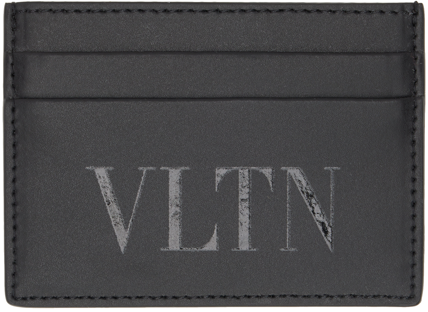 VALENTINO GARAVANI BLACK VLTN CARD HOLDER