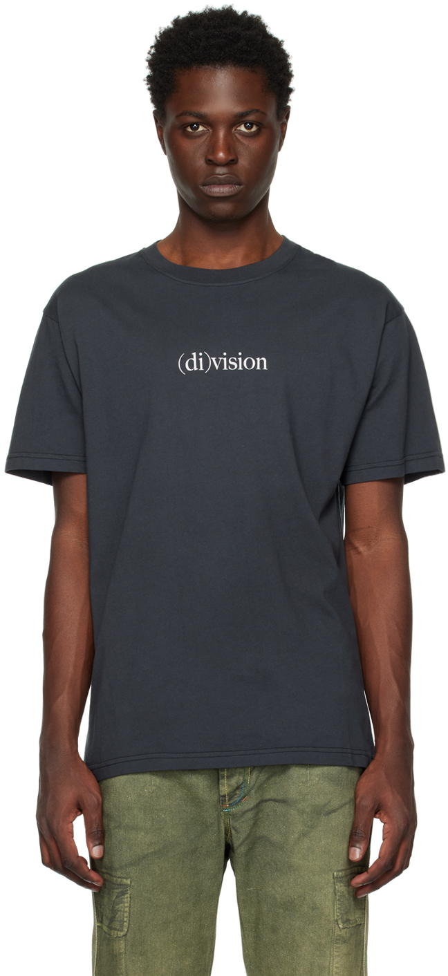 (di)vision: Black Printed T-Shirt | SSENSE