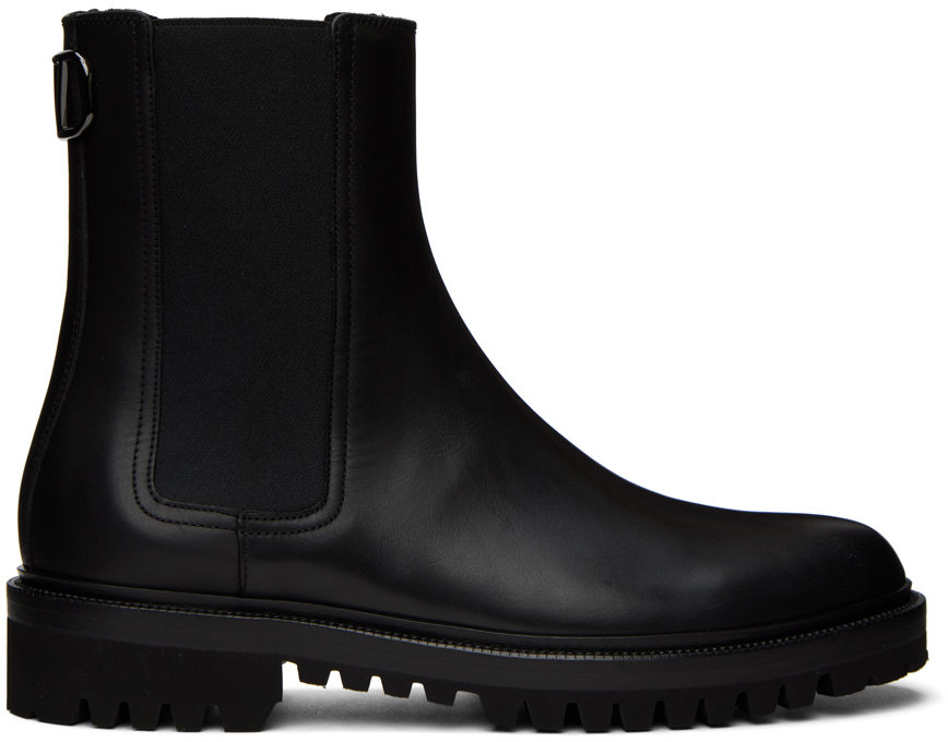 Black VLogo Chelsea Boots