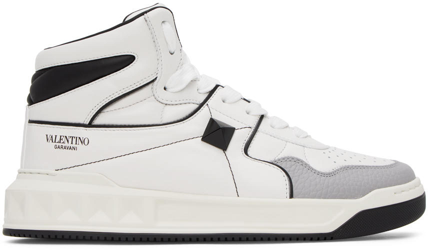 White One Stud Sneakers