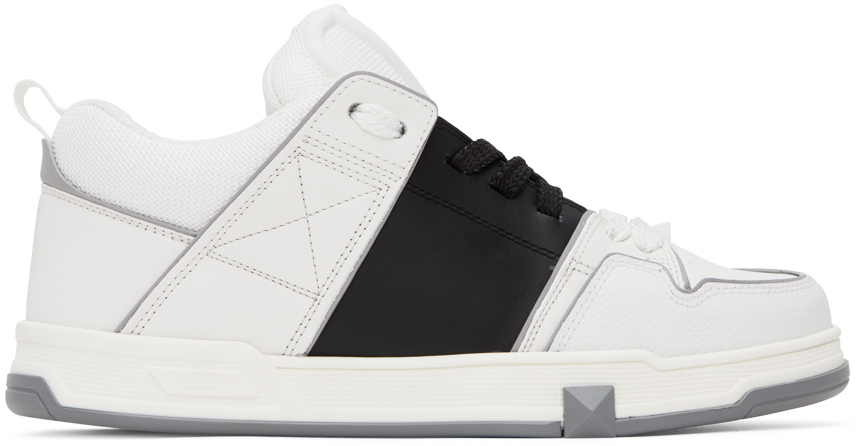 VALENTINO GARAVANI WHITE OPEN SKATE SNEAKERS