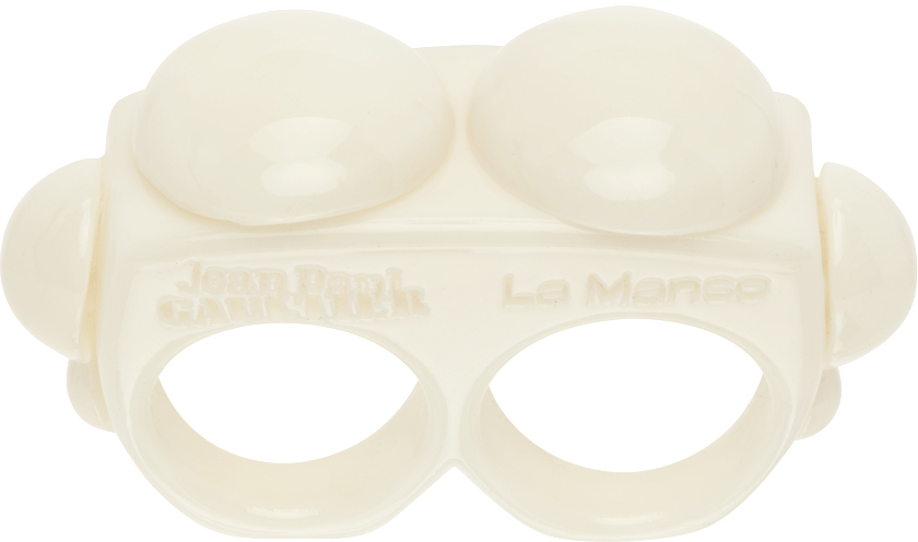 Jean Paul Gaultier White La Manso Edition Siamés Ring