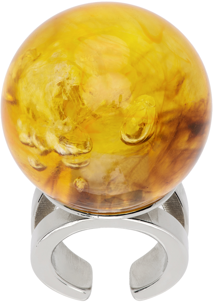 Silver & Yellow La Manso Edition 'The Smoke Ball' Ring