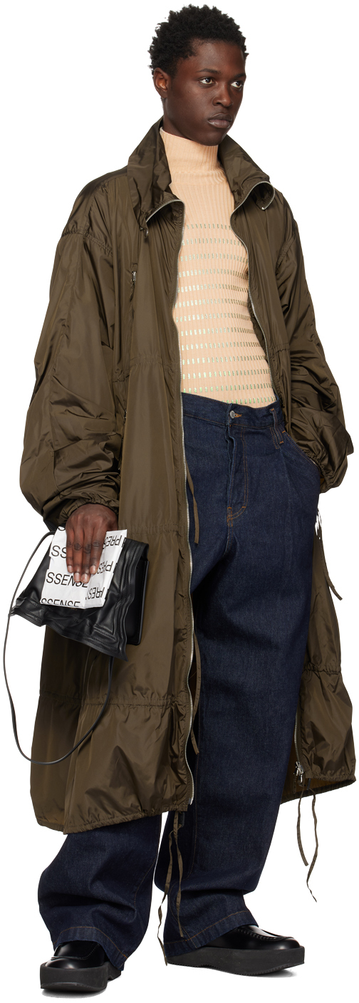 Jean Paul Gaultier Beige 'the Cyber' Turtleneck In 6840-beige/green