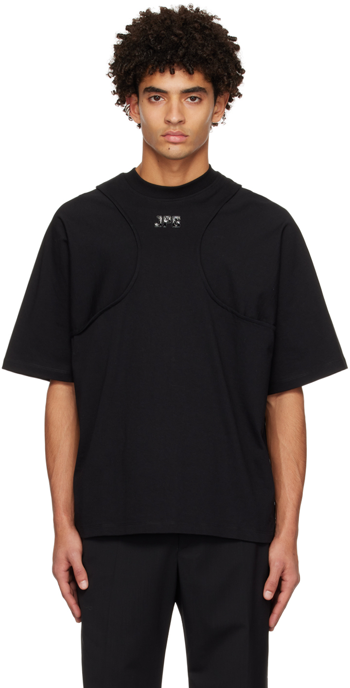 Black Logo Long Sleeve T-Shirt Ssense Uomo Abbigliamento Top e t-shirt Top 