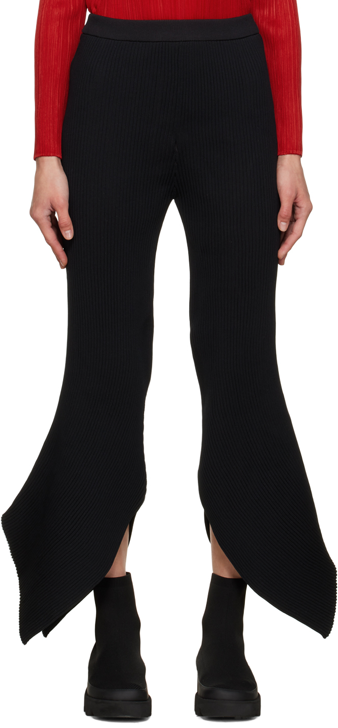 Issey Miyake Black Fluidity Arc Trousers