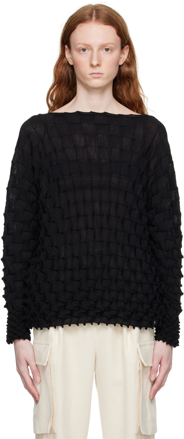 Issey Miyake Black Shell Sweater