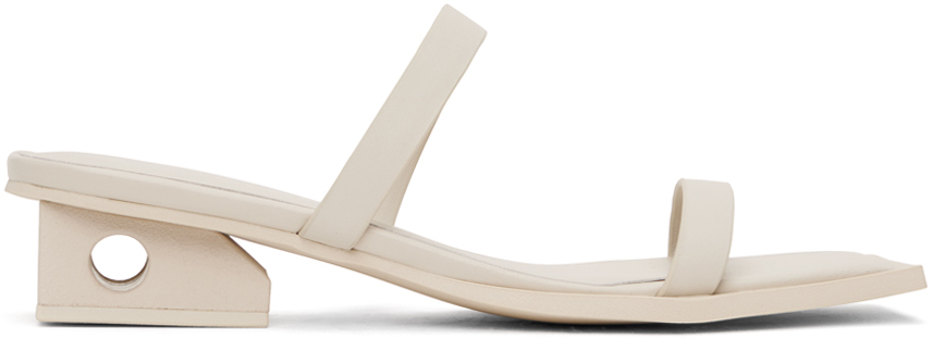 ISSEY MIYAKE Off-White United Nude Edition Block Heeled Sandals