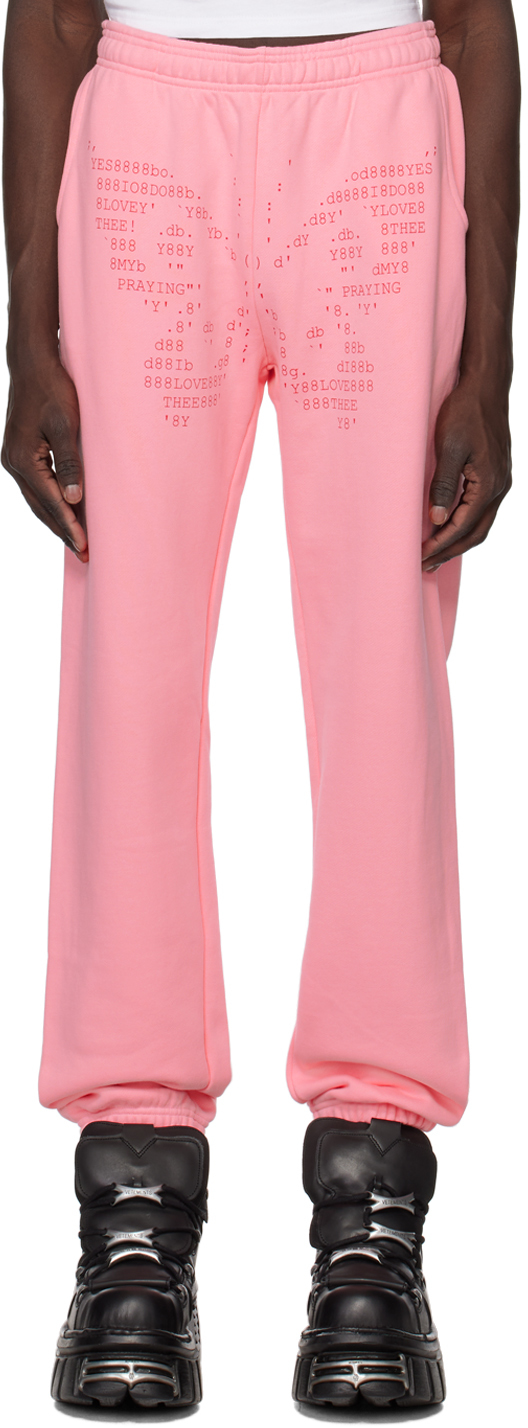 Gimaguas: SSENSE Exclusive Pink Lea Lounge Pants