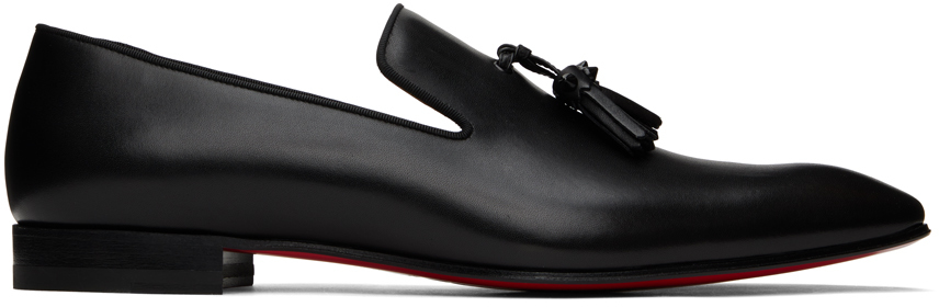 Shop Christian Louboutin Black Dandelion Tassel Loafers In Bk01 Black