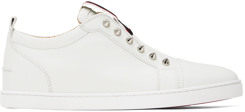 Christian Louboutin White F.A.V. Fique A Vontade Sneakers