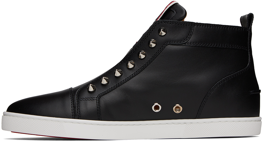 Christian Louboutin F.A.V Fique A Vontade Leather Sneakers - Navy - 43