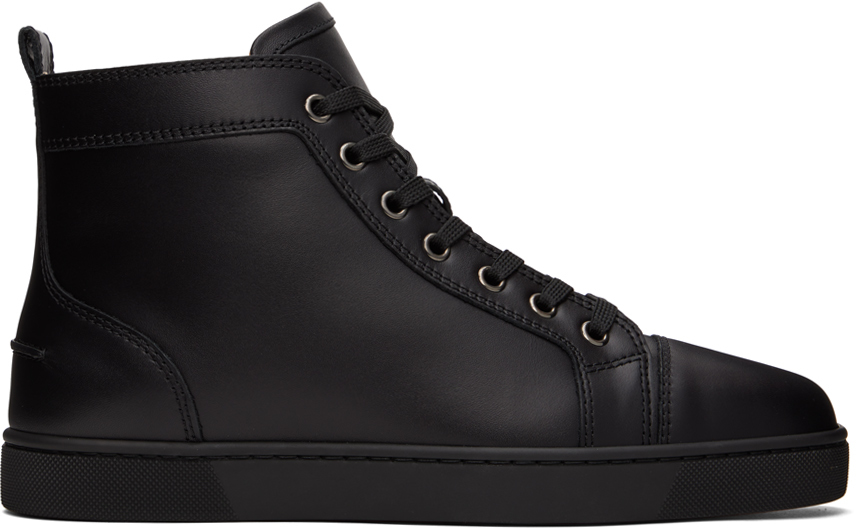 Christian Louboutin Black Louis Sneakers In Cm53 Black/black