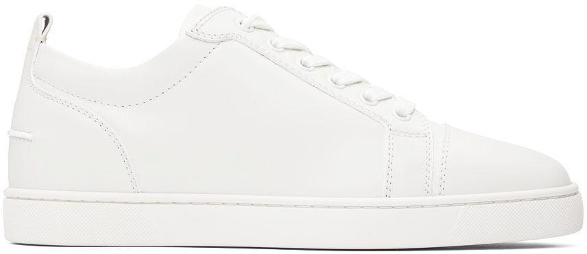 Christian Louboutin: White Louis Junior Sneakers