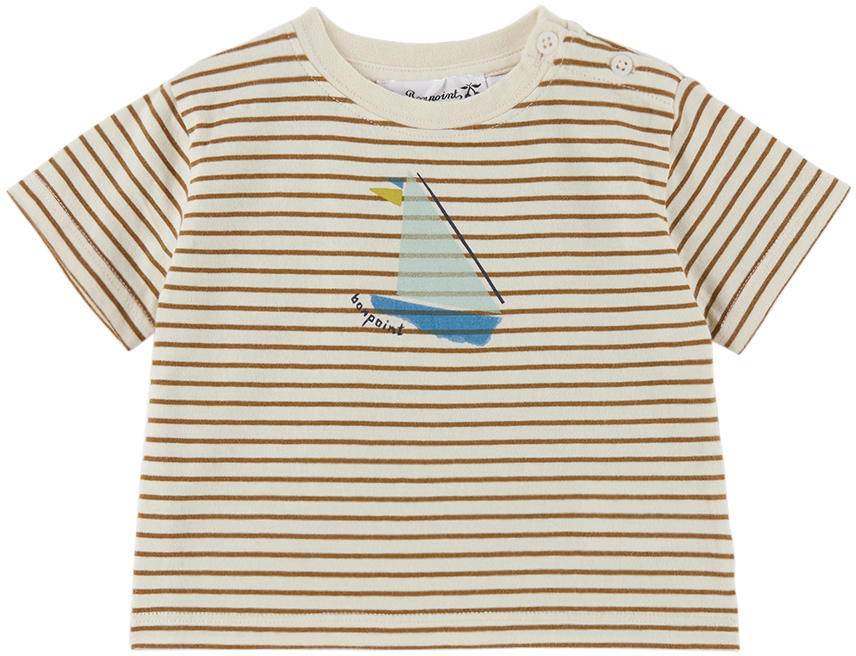 Bonpoint Kids' Baby Beige Cai T-shirt In Caramel