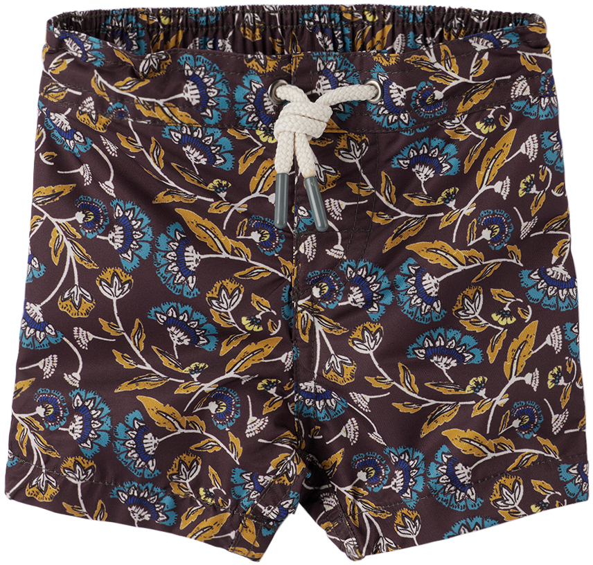 Baby Brown Niagara Swim Shorts by Bonpoint on Sale