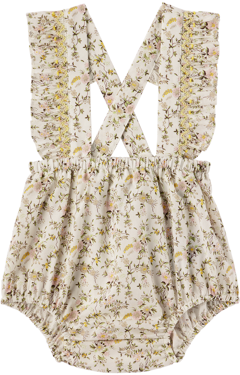 Baby White Akissi Bloomers by Bonpoint SSENSE