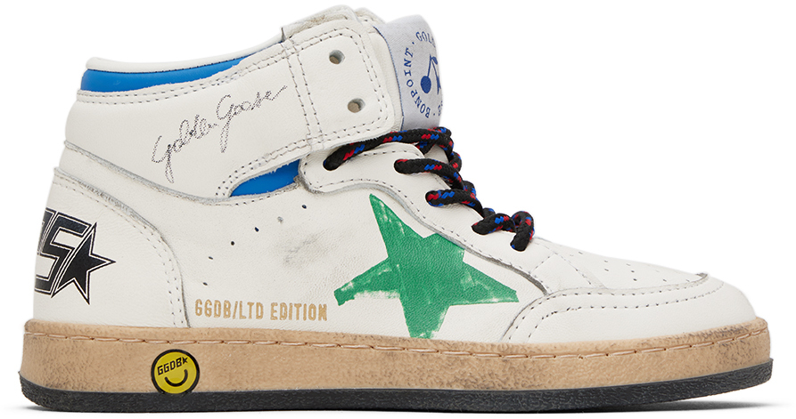 Bonpoint Kids White Golden Goose Edition Golskystar Sneakers In 000