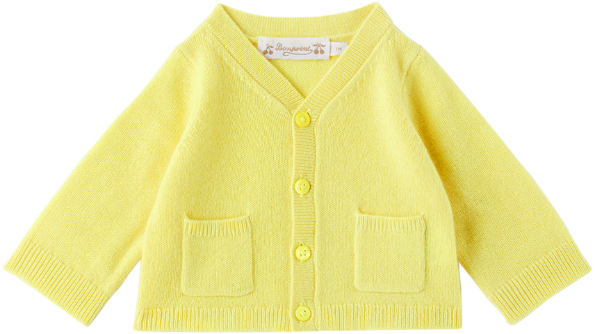 Bonpoint Baby Yellow Tahiel Cardigan In 033c