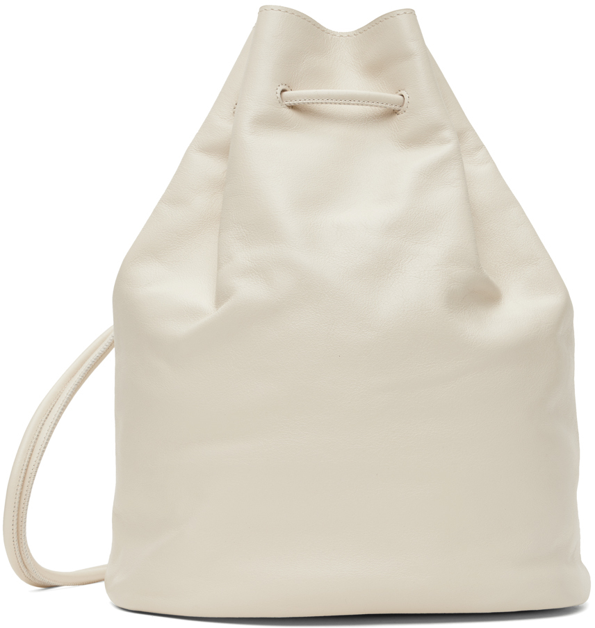 Off-White Leather Bucket Bag