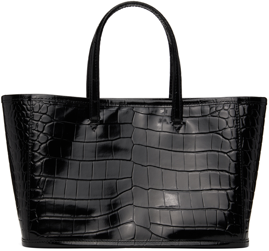 Nothing Written Black Croc Ain Tote