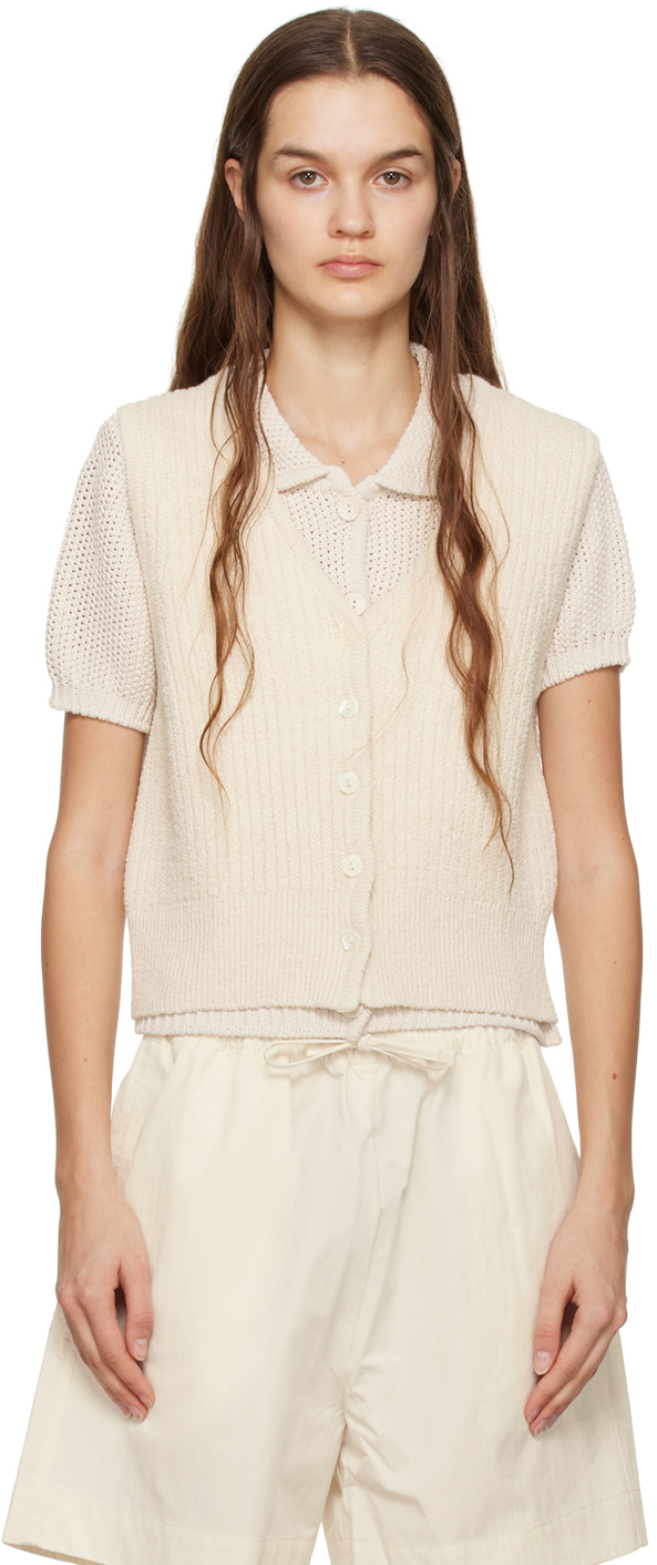 Nothing Written Off-white Pino Cardigan In Ivory