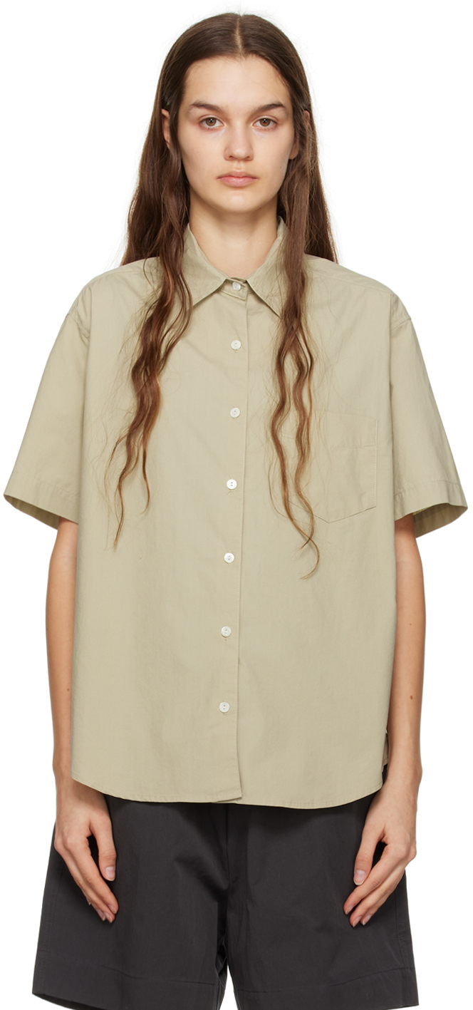 Nothing Written Khaki Papa Shirt In Dried Leaf