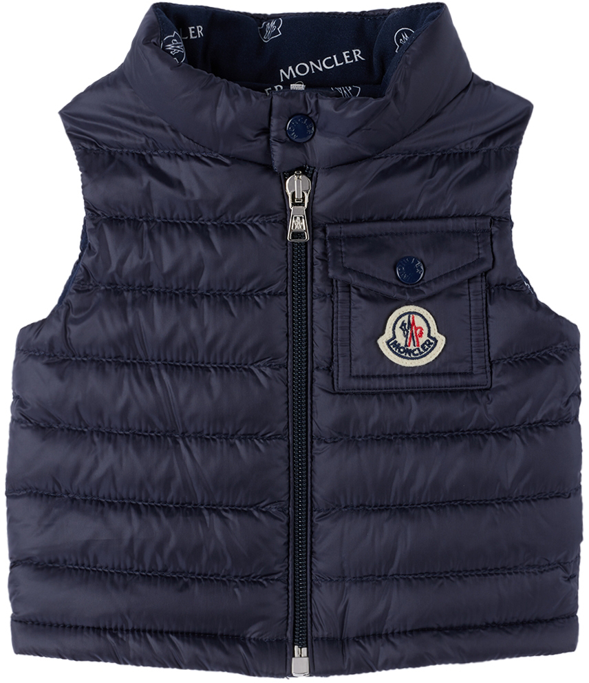 Moncler Enfant Baby Navy Vard Down Vest