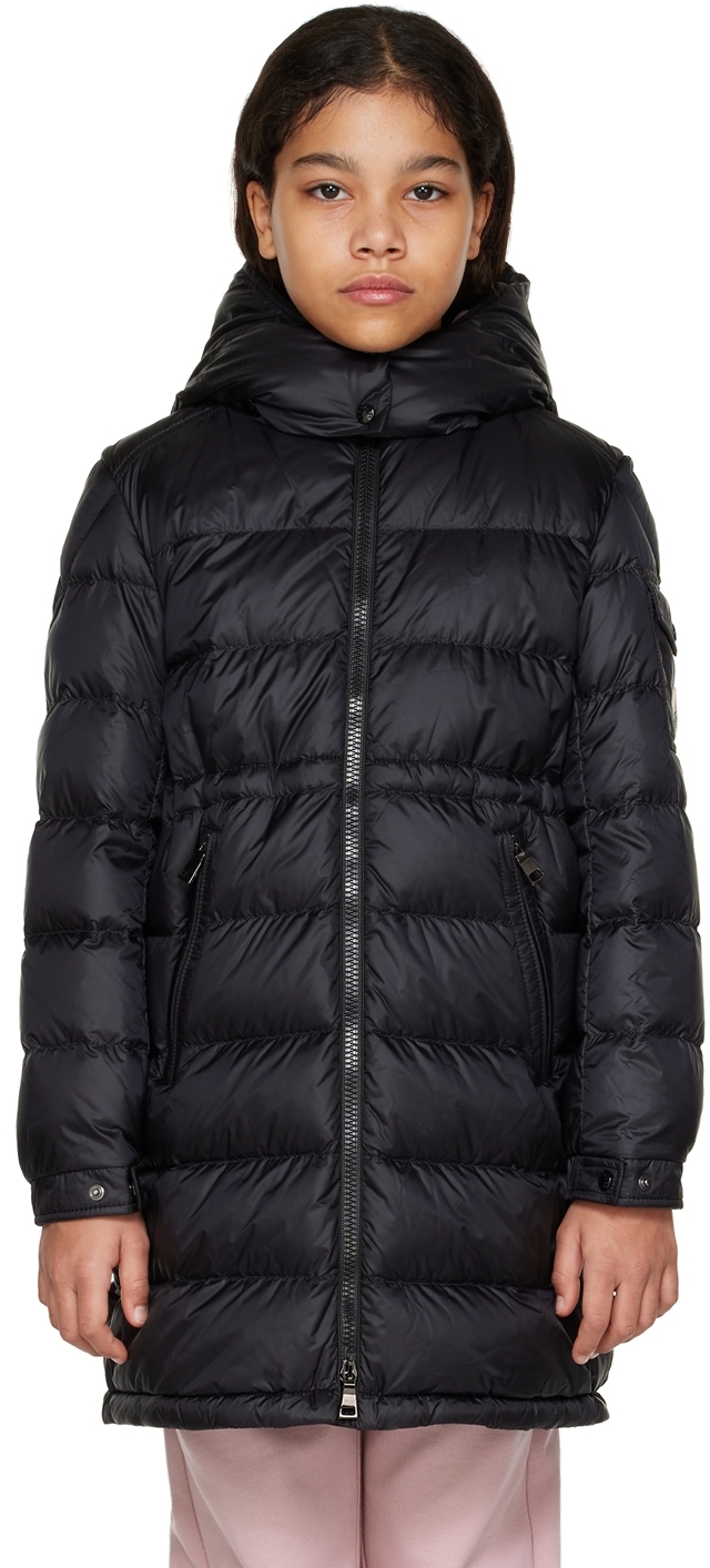 Enfant Blouson Meillon noir rembourr en duvet par Moncler