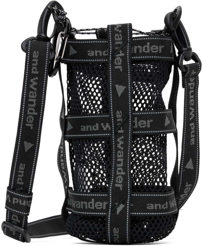 and wander Black JQ Tape Water Bottle Holder SSENSE Canada