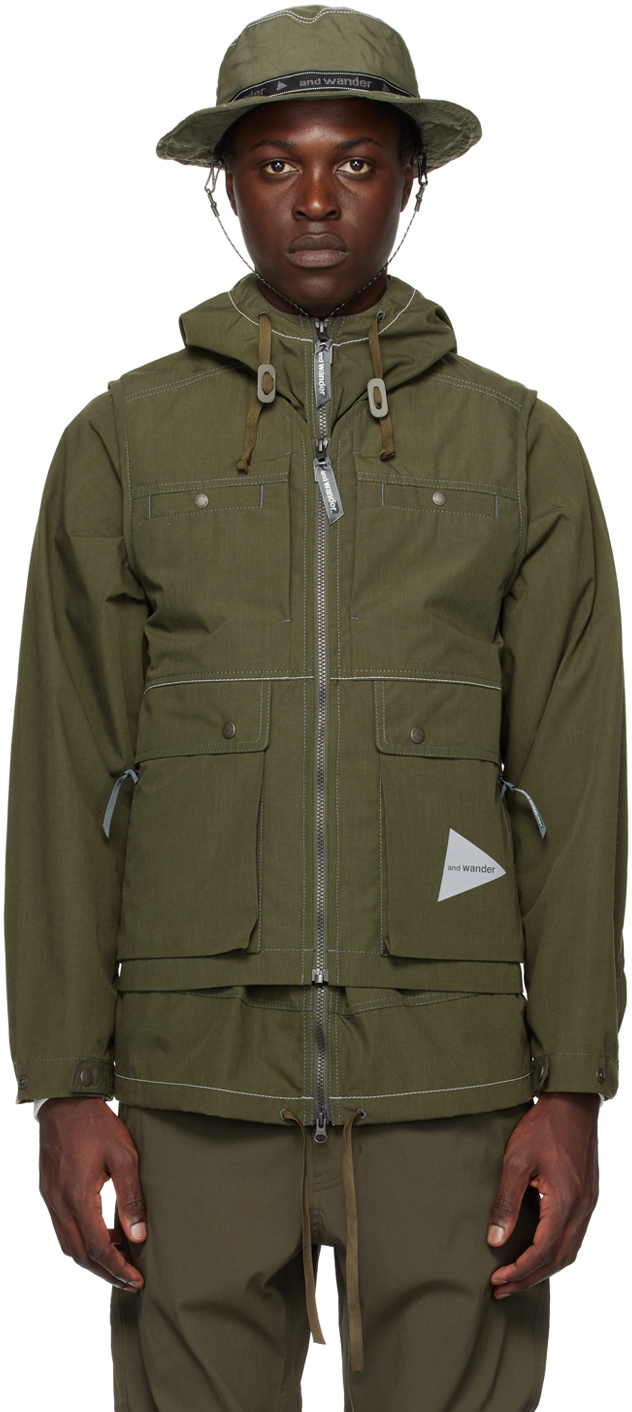 and wander: Khaki Tough Vest | SSENSE