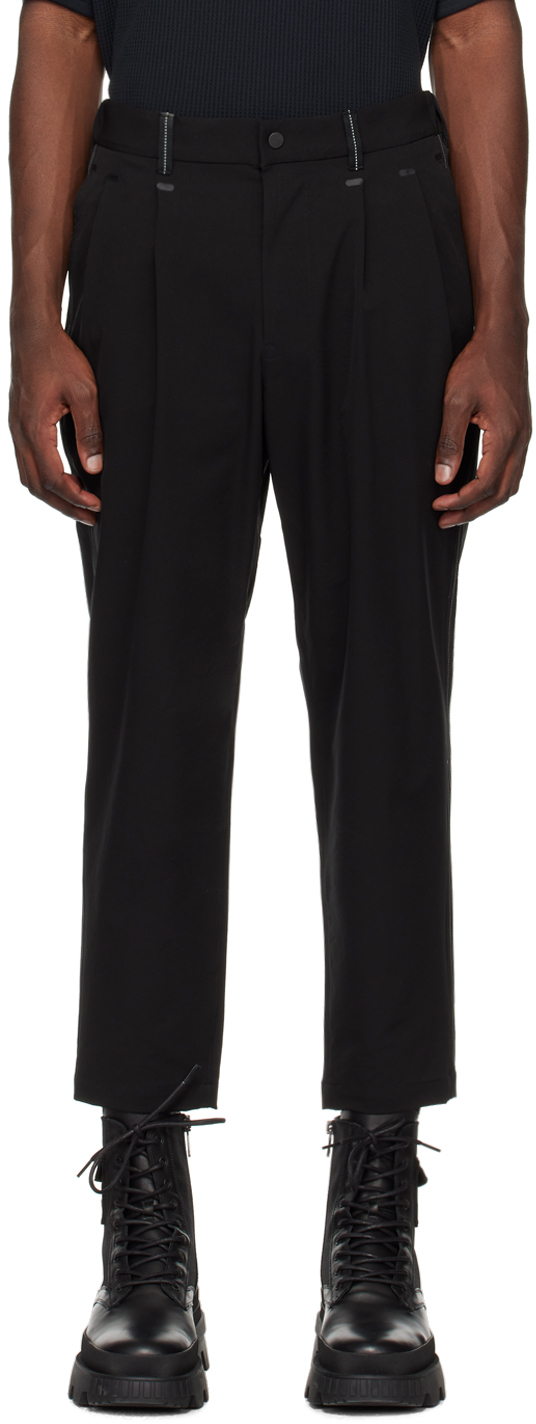 and wander: Black Tapered Trousers | SSENSE