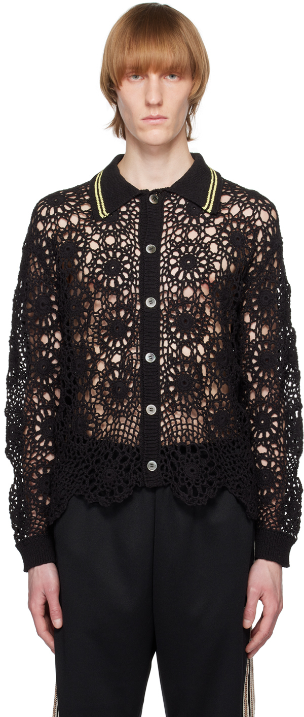 Black Flower Cardigan