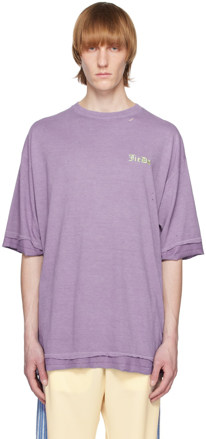 JieDa: Purple Gothic T-Shirt | SSENSE